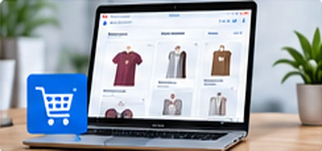 Onlineshop mit ERP-Anbindung auf Laptop